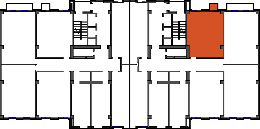 location of the building in the complex