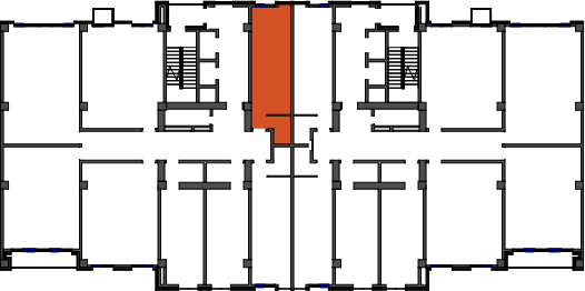 location of the building in the complex