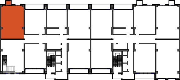 location of the building in the complex