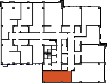 location of the building in the complex