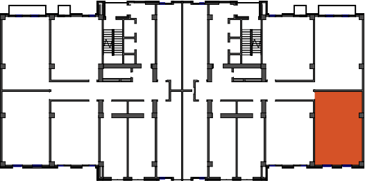 location of the building in the complex