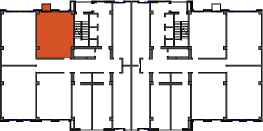 location of the building in the complex