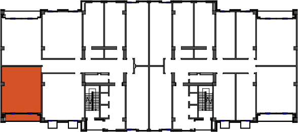 location of the building in the complex