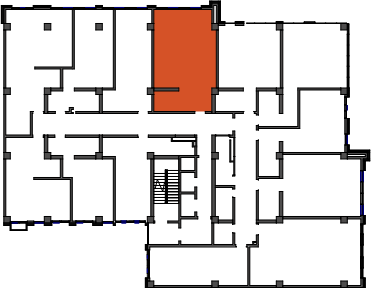 location of the building in the complex