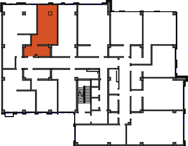 location of the building in the complex