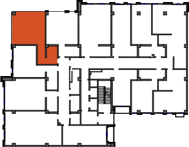 location of the building in the complex