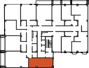 location of the building in the complex