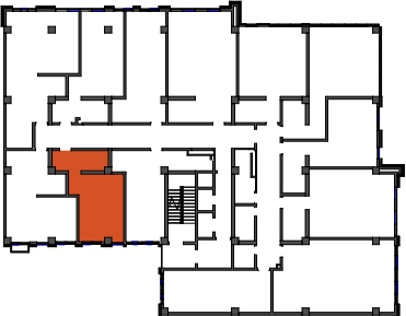 location of the building in the complex