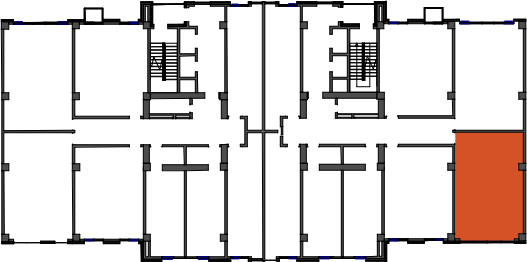location of the building in the complex