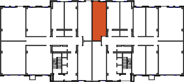 location of the building in the complex