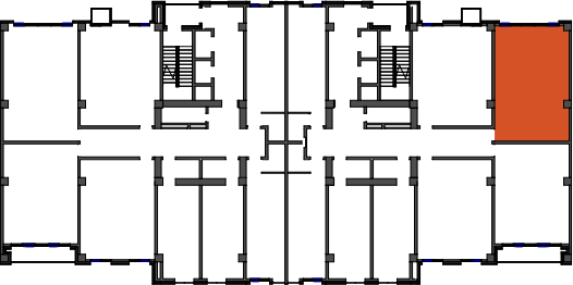 location of the building in the complex
