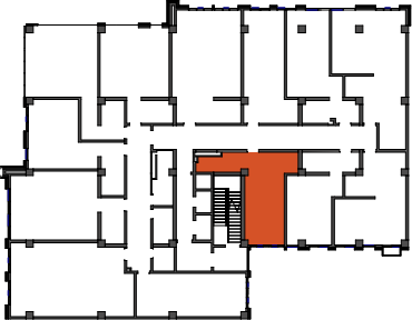location of the building in the complex