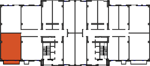 location of the building in the complex