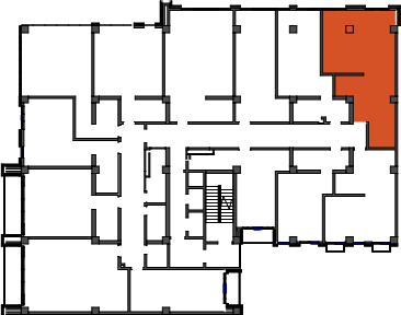 location of the building in the complex