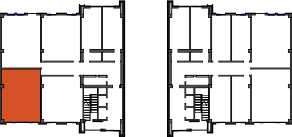 location of the building in the complex