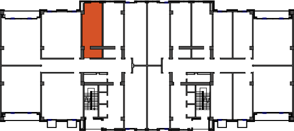 location of the building in the complex