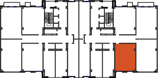 location of the building in the complex