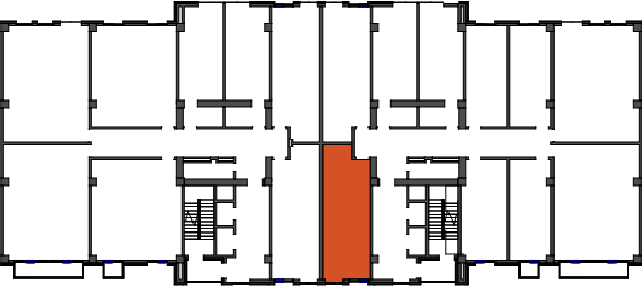 location of the building in the complex