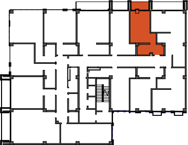 location of the building in the complex