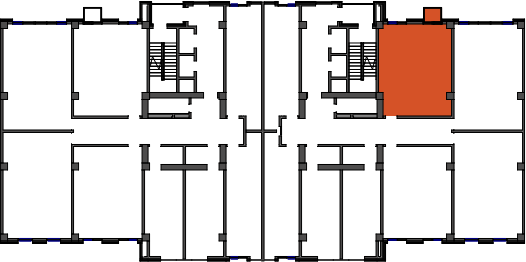location of the building in the complex