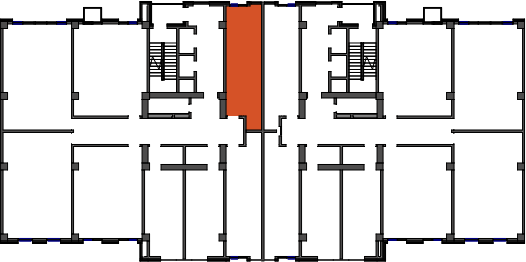 location of the building in the complex