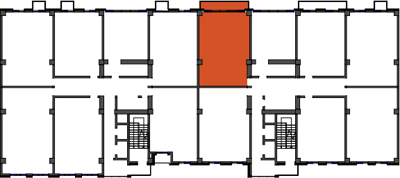 location of the building in the complex