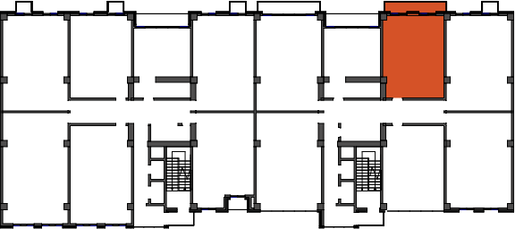 location of the building in the complex