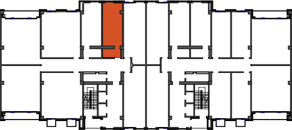 location of the building in the complex