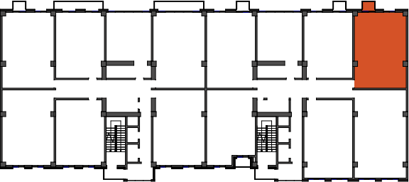 location of the building in the complex
