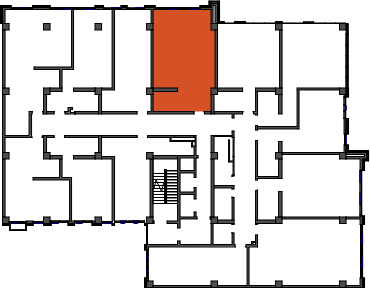location of the building in the complex