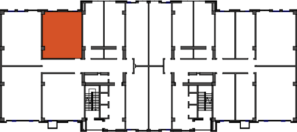 location of the building in the complex