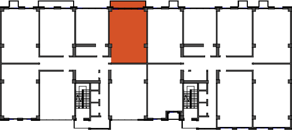 location of the building in the complex