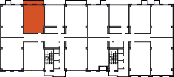 location of the building in the complex