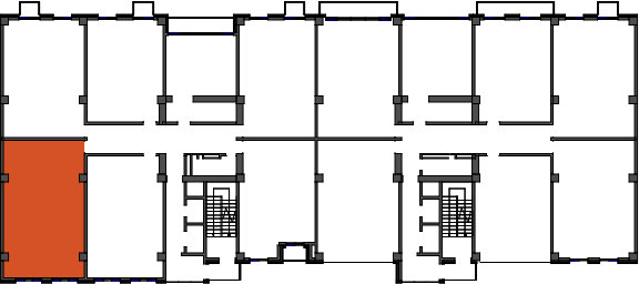 location of the building in the complex