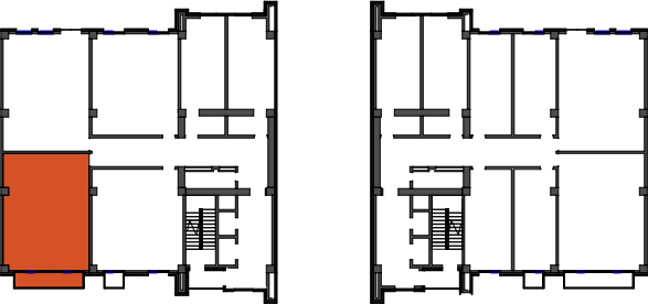 location of the building in the complex