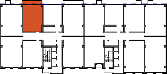 location of the building in the complex