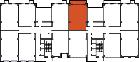 location of the building in the complex