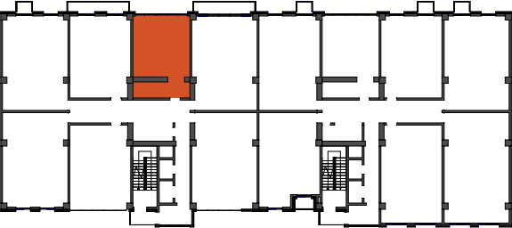 location of the building in the complex