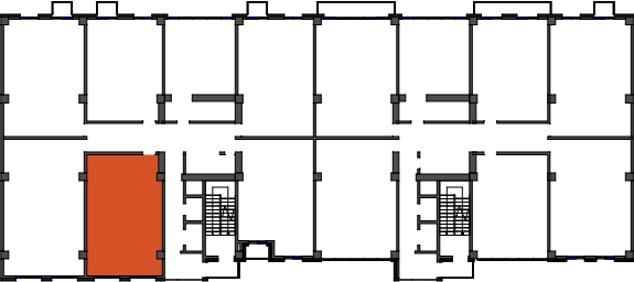 location of the building in the complex