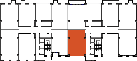 location of the building in the complex