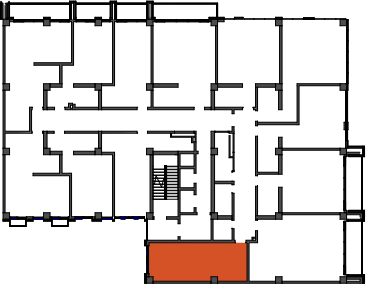 location of the building in the complex
