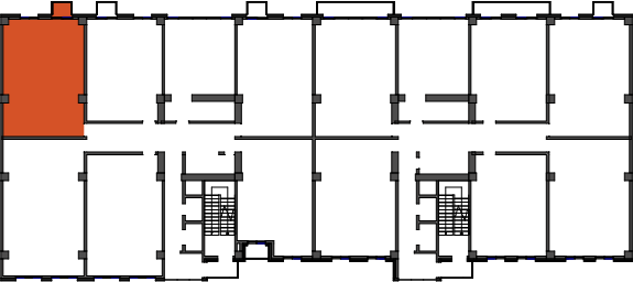 location of the building in the complex