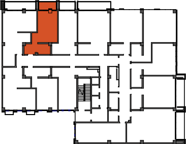 location of the building in the complex