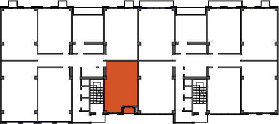 location of the building in the complex