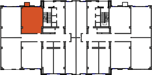 location of the building in the complex