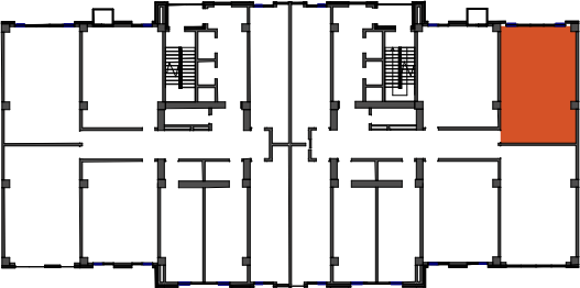 location of the building in the complex