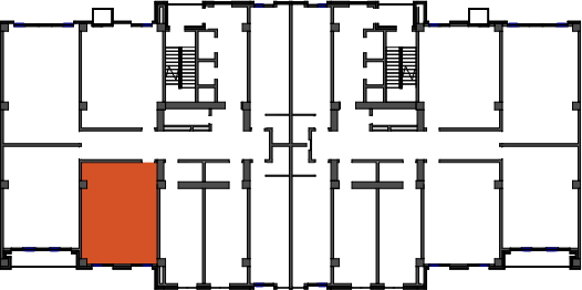 location of the building in the complex