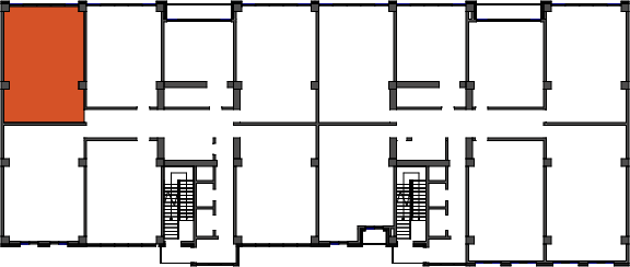 location of the building in the complex