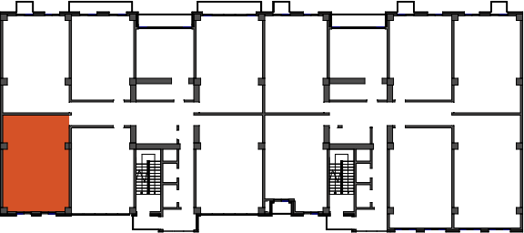 location of the building in the complex