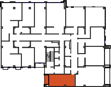 location of the building in the complex